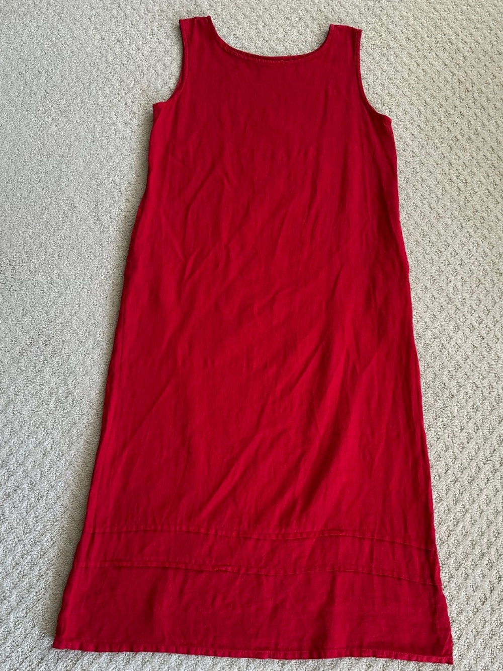 bryn Walker Red Sleeveless Midi Dress